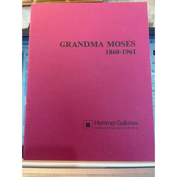 Vtg 1980 GRANDMA MOSES 1860-1961 Hammer Galleries Art Exhibit Catalogue May 1980 - Picture 1 of 4